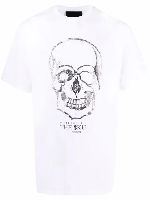 Philipp Plein The Skull T-shirt White FAACMTK5214PJY002N