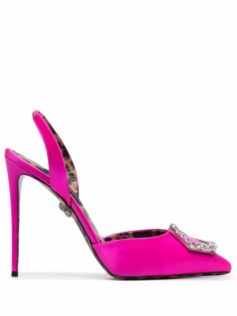 Philipp Plein Crystal Hexagon high-heeled pumps Pink FAASWSD0399PXV001N