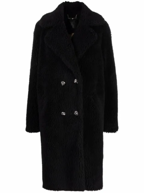 Philipp Plein double-breasted long coat Black FAACWRA0468PTE003N