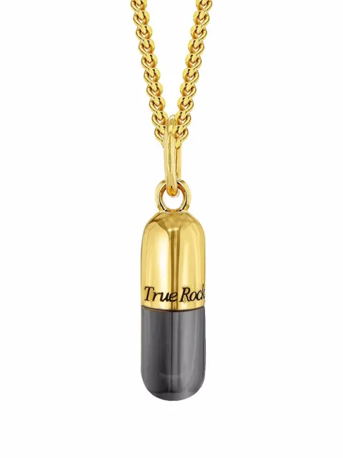 True Rocks mini pill necklace Gold GOLDGUNMETALMINIPILLNECKLACEWOMEN