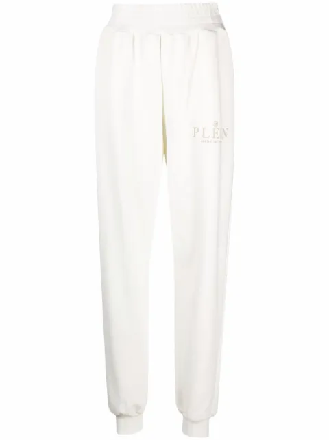 Philipp Plein Iconic Plein high-waisted trackpants Neutrals AAACWJT1427PJO002N