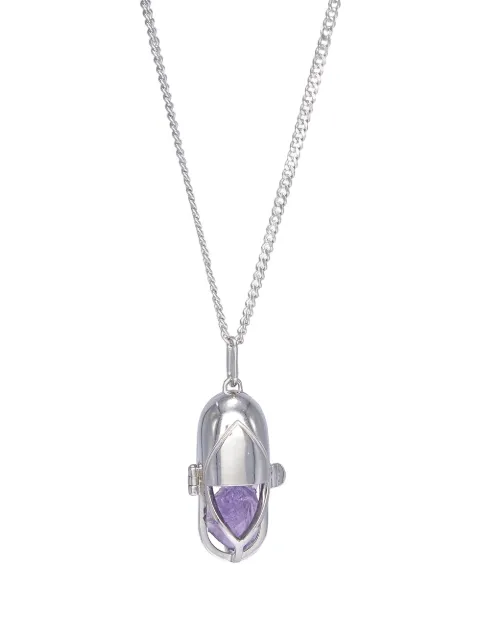 Capsule Eleven capsule crystal pendant necklace Silver CAPSULECRYSTALPENDANTSILVERAMETHYSTMEN