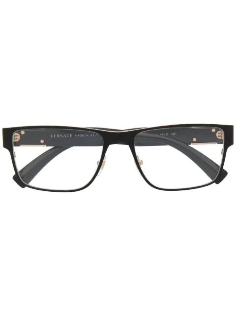 Versace Eyewear square-frame logo-plaque glasses Black VE12741436