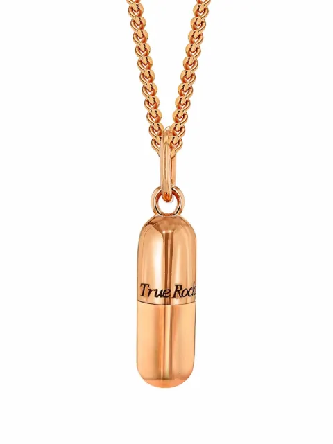 True Rocks mini pill necklace Pink ROSEGOLDMINIPILLNECKLACEWOMEN
