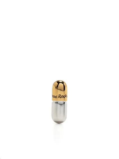 True Rocks Pill two-tone stud earring Silver TWOTONEPILLSTUDEARRINGMEN