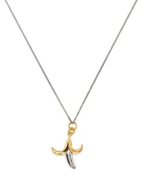 True Rocks two-tone banana-charm necklace Silver TWOTONEBANANANECKLACEMEN