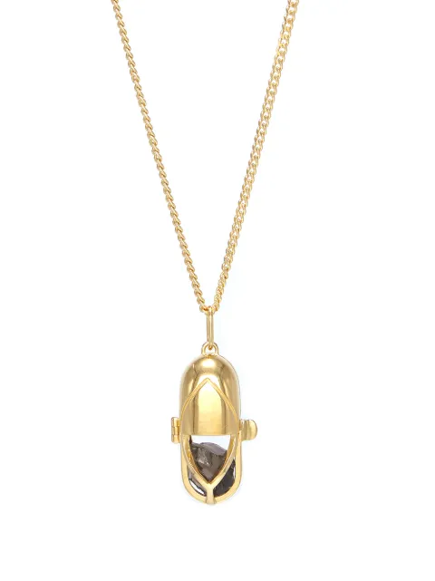 Capsule Eleven capsule crystal pendant necklace Gold PENDANTGOLDCAPSULESMOKEYQUARTZ