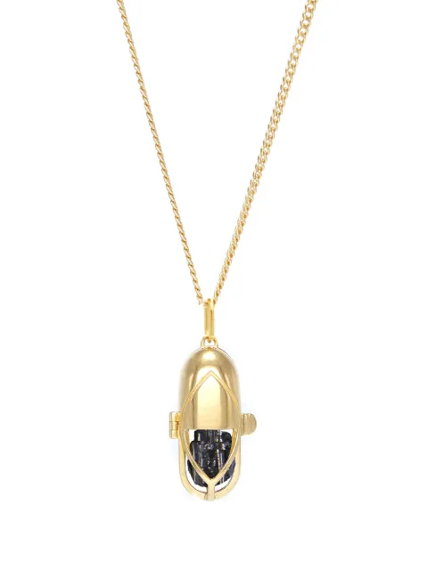 Capsule Eleven capsule crystal pendant necklace Gold CAPSULECRYSTALPENDANTGOLDBLACKTOURMALINEWOMEN