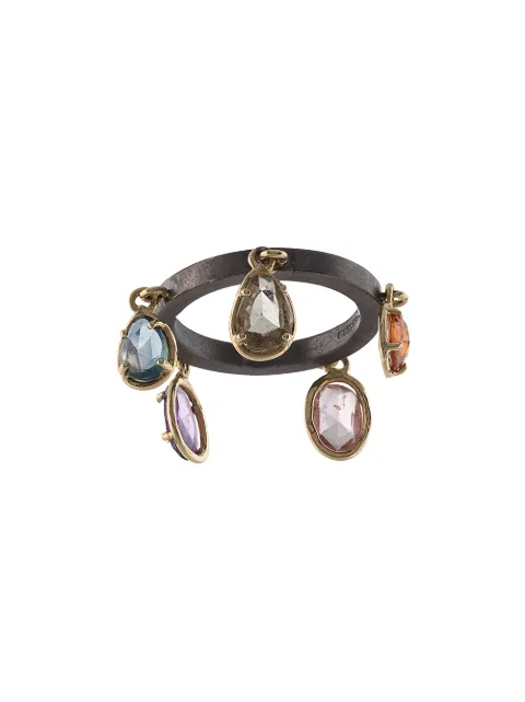 DALILA BARKACHE 18kt gold and sterling silver sapphire dangle ring Gold AHWR5SAMRCOSYG