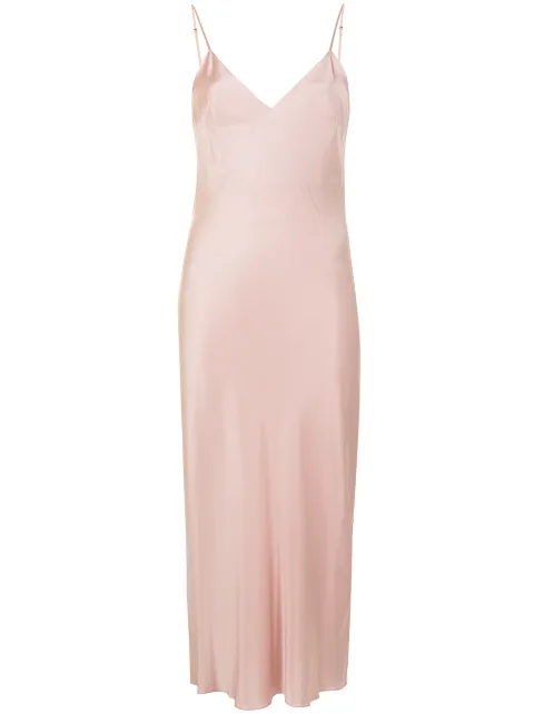 Gilda & Pearl Sophia midi slip dress Pink 2006PINKCHAMPAGNE