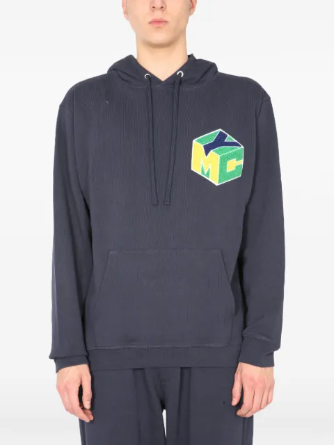 YMC graphic hooded sweatshirt Blue P7QAPY075
