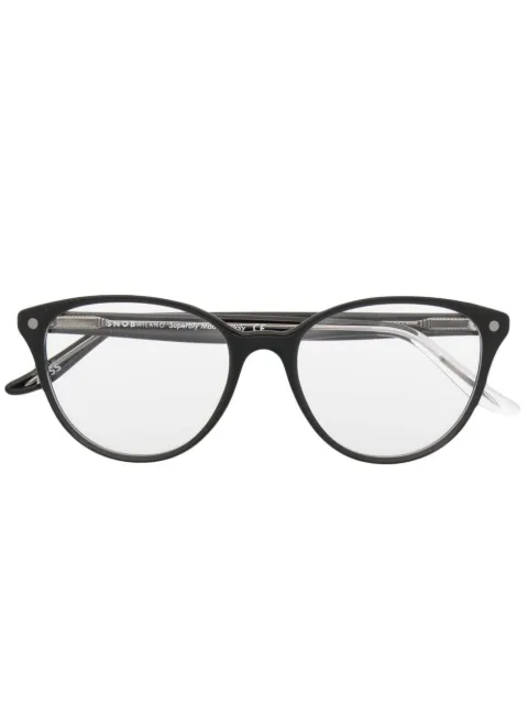 Snob Chicca round-frame glasses Black CHICCA