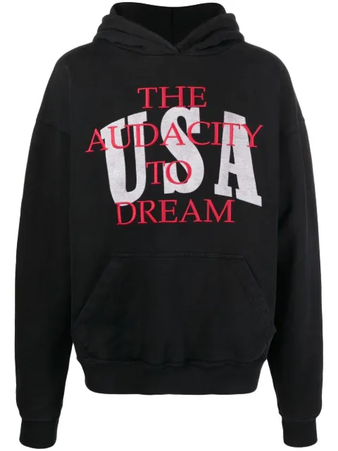 RHUDE Dreamers cotton hoodie Black RHPS21HO00000001