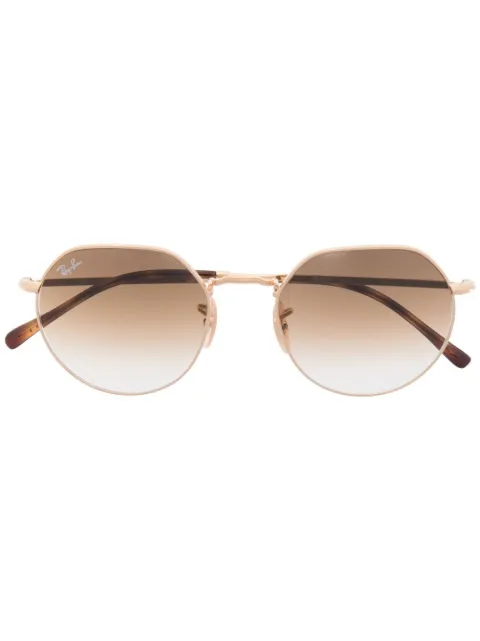 Ray-Ban Jack gradient-lense sunglasses Gold RB356500151