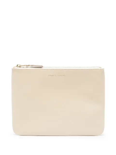 Comme Des Garçons Wallet logo-stamp wallet Neutrals SA5100