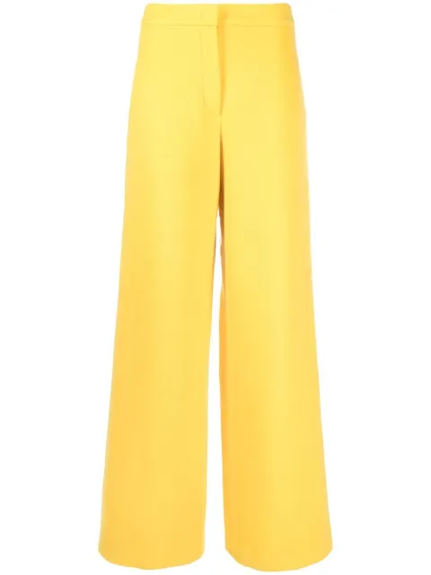 PUCCI wide-leg wool trousers Yellow 1URT051U604