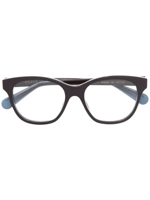 Gucci Eyewear Interlocking G soft-square frame glasses Red GG0923O