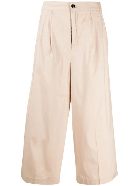 Woolrich elasticated-waist cropped trousers Neutrals CFWWTR0085FRUT15098925