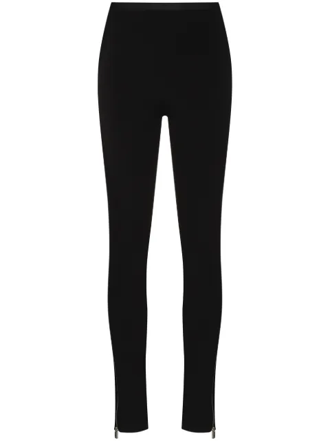 1017 ALYX 9SM zip-cuff high-rise leggings Black AAWKN0090FA01