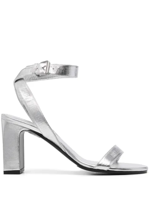 Balenciaga metallic-finish sandals Silver 630041WBB31