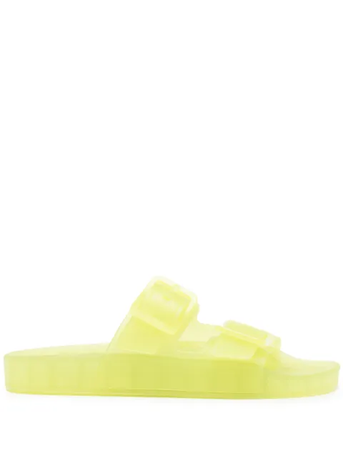 Balenciaga Mallorca buckled slide Yellow 656937W2DZ2