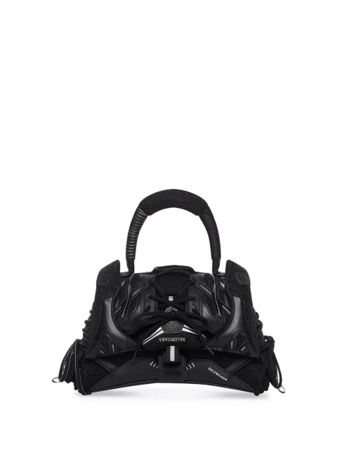 Balenciaga Sneaker-panelled mesh shoulder bag Black 6617232X507
