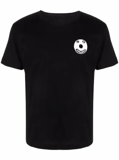 10 CORSO COMO smile-print T-shirt Black CCTSSMILE2002
