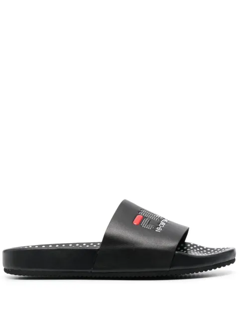 10 CORSO COMO x Fila polka-dot slides Black F16W913805