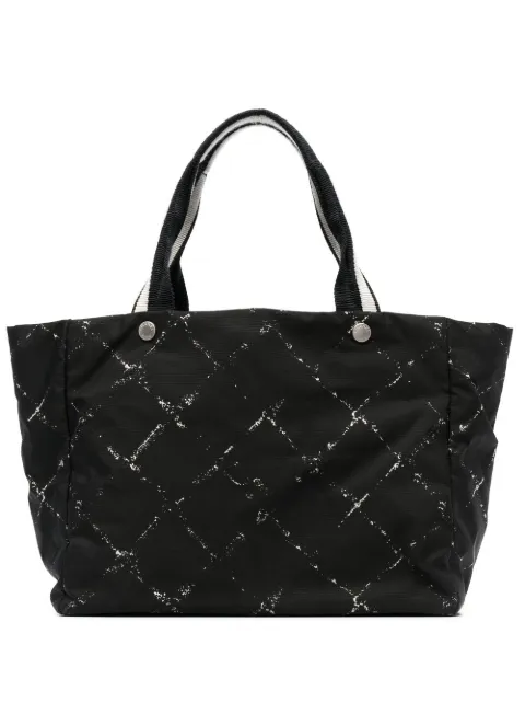 CHANEL Pre-Owned 1997-1999 diamond-print tote bag Black 130934