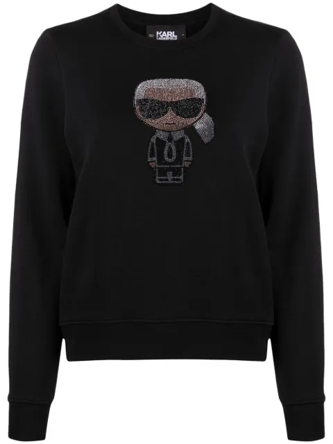 Karl Lagerfeld K/Ikonik sparkle sweatshirt Black 210W1822999