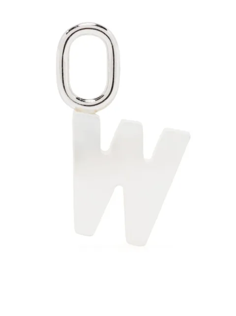 Maria Black Lucid Letter W charm White 700008AGW
