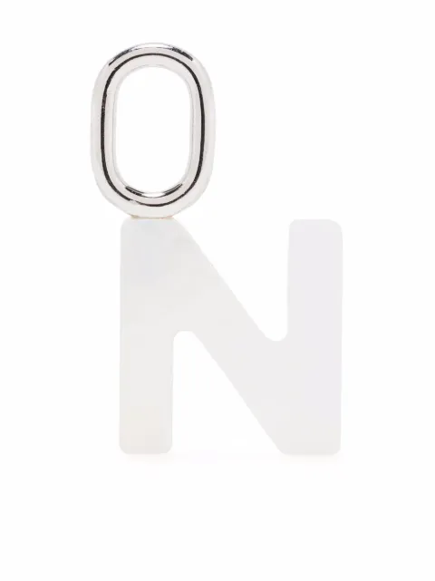 Maria Black Lucid Letter N charm White 700008AGN