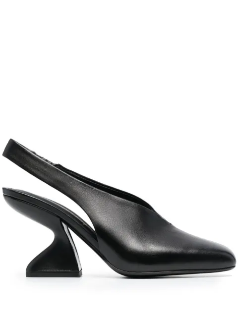 Ferragamo F-heel slingback pumps Black 743744