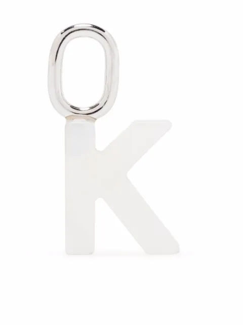 Maria Black Lucid Letter K charm White 700008AGK