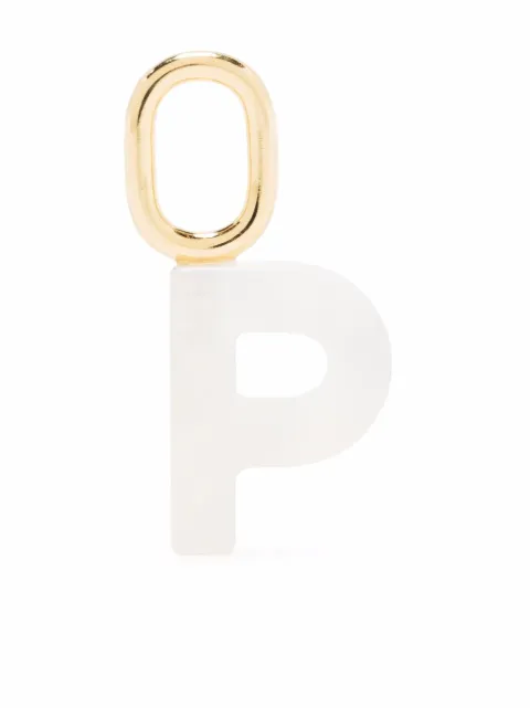 Maria Black Lucid Letter P charm White 700008YGP