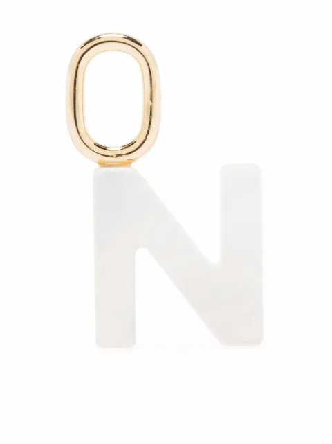 Maria Black Lucid Letter N charm White 700008YGN