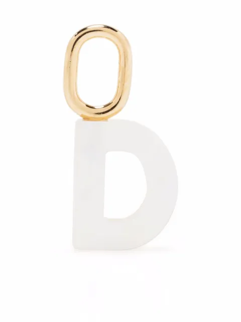 Maria Black Lucid Letter D charm White 700008YGD