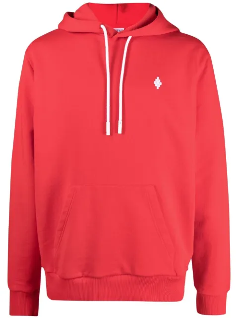 COUNTY OF MILAN Cross logo hoodie Red CMBB007S21FLE0062501