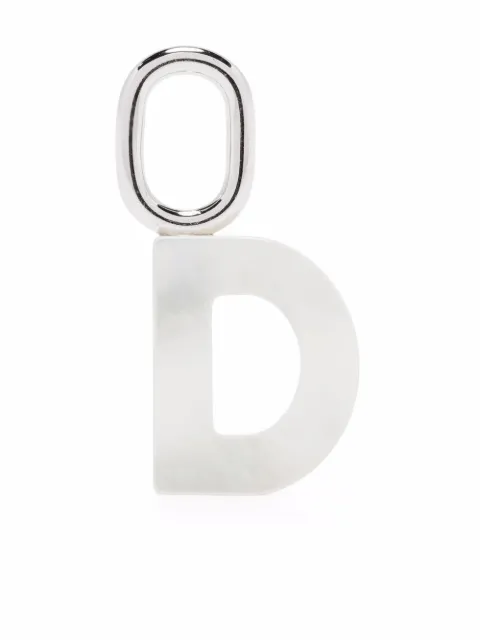 Maria Black Lucid Letter D charm White 700008AGD