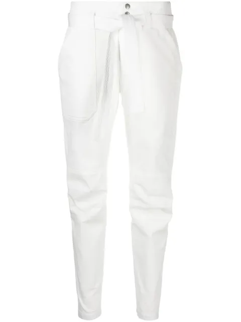 rag & bone Abby cotton-blend trousers White WAW21S7006N806