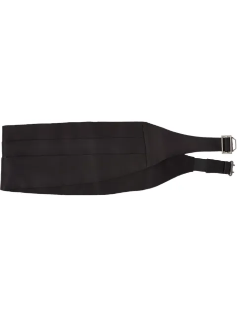 Prada satin-finish tuxedo belt Black UFA1D92