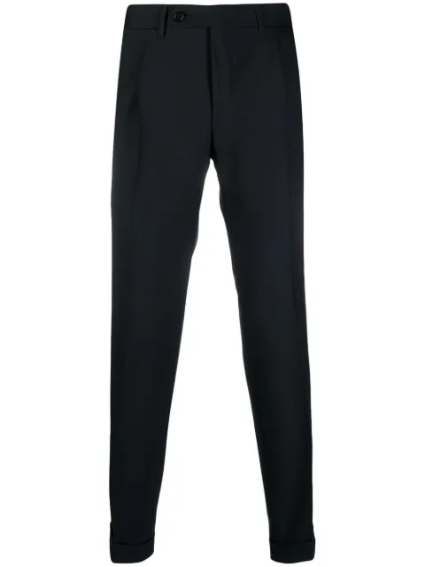 Canali slim-fit tailored trousers Blue 71119AT00553