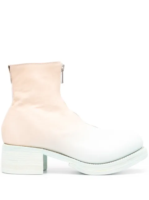Guidi zip-up gradient ankle boots Green PL1WZDGCO7977