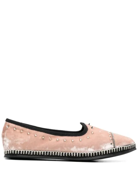Giuseppe Zanotti Otium velvet loafers Pink E160008