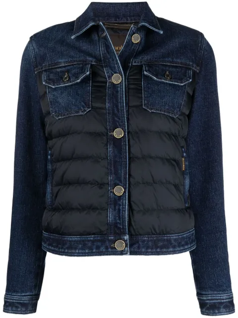 Moorer quilted denim jacket Blue PETUNIA104H