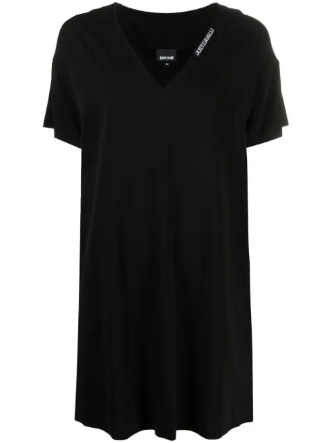 Just Cavalli V-neck dress Black S02CT1119N39518
