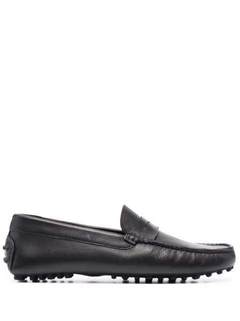 Scarosso Michael square-toe loafers Black MICHAELDRIVBLACALF