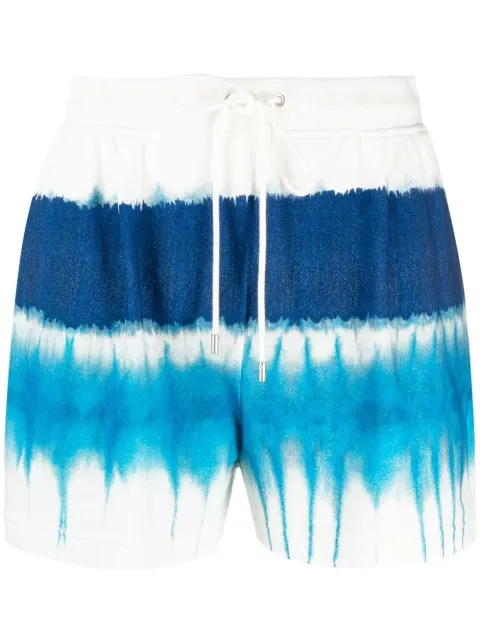 Alberta Ferretti tie-dye track shorts Blue AEF211M03260187