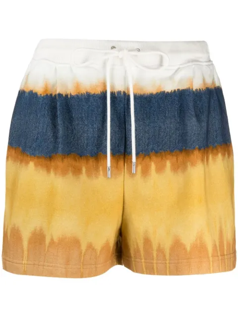 Alberta Ferretti tie-dye track shorts Blue AEF211M03260187