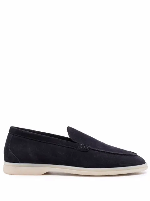 Scarosso Ludovica suede loafers Blue LUDOVICAPLOAFGRASUED